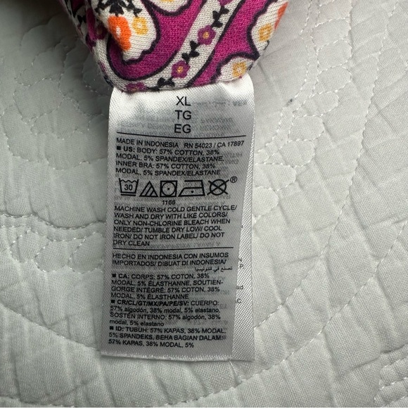 Old Navy Floral Printed Tube Top. SIze: XL. Color: Pink. - Picture 6 of 6